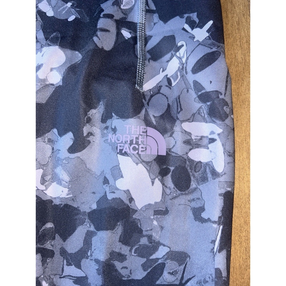 The North Face Women's Luxe Motivation Pocket 7/8 Legging Large Camo Black Gray - Picture 2 of 7